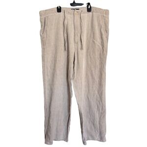 Vintage Polo Ralph Lauren Pants Men's Large Linen Drawstring Made USA 90s